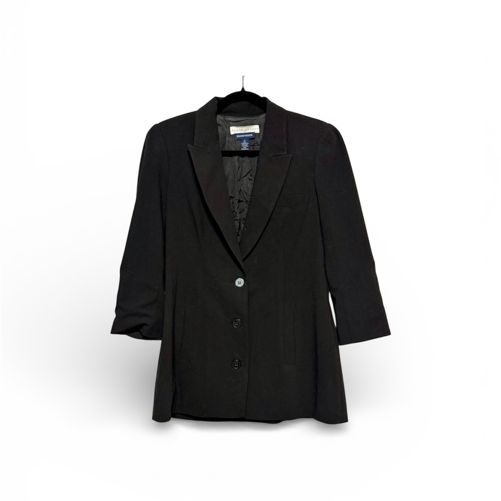 Boston Proper Classic Black Blazer Size 14